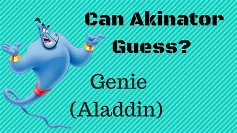 genie that guesses things.